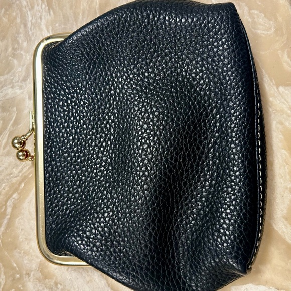 Dooney & Bourke Black Pebbled Leather Clutch - Picture 2 of 3